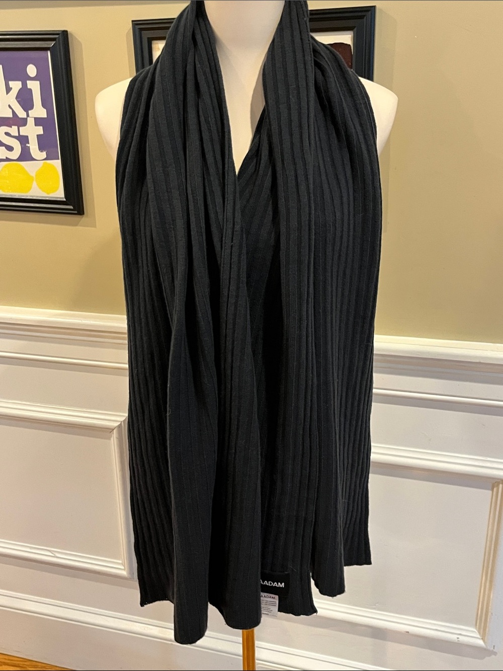 NAADAM Wide Rib Wool Cashmere Scarf